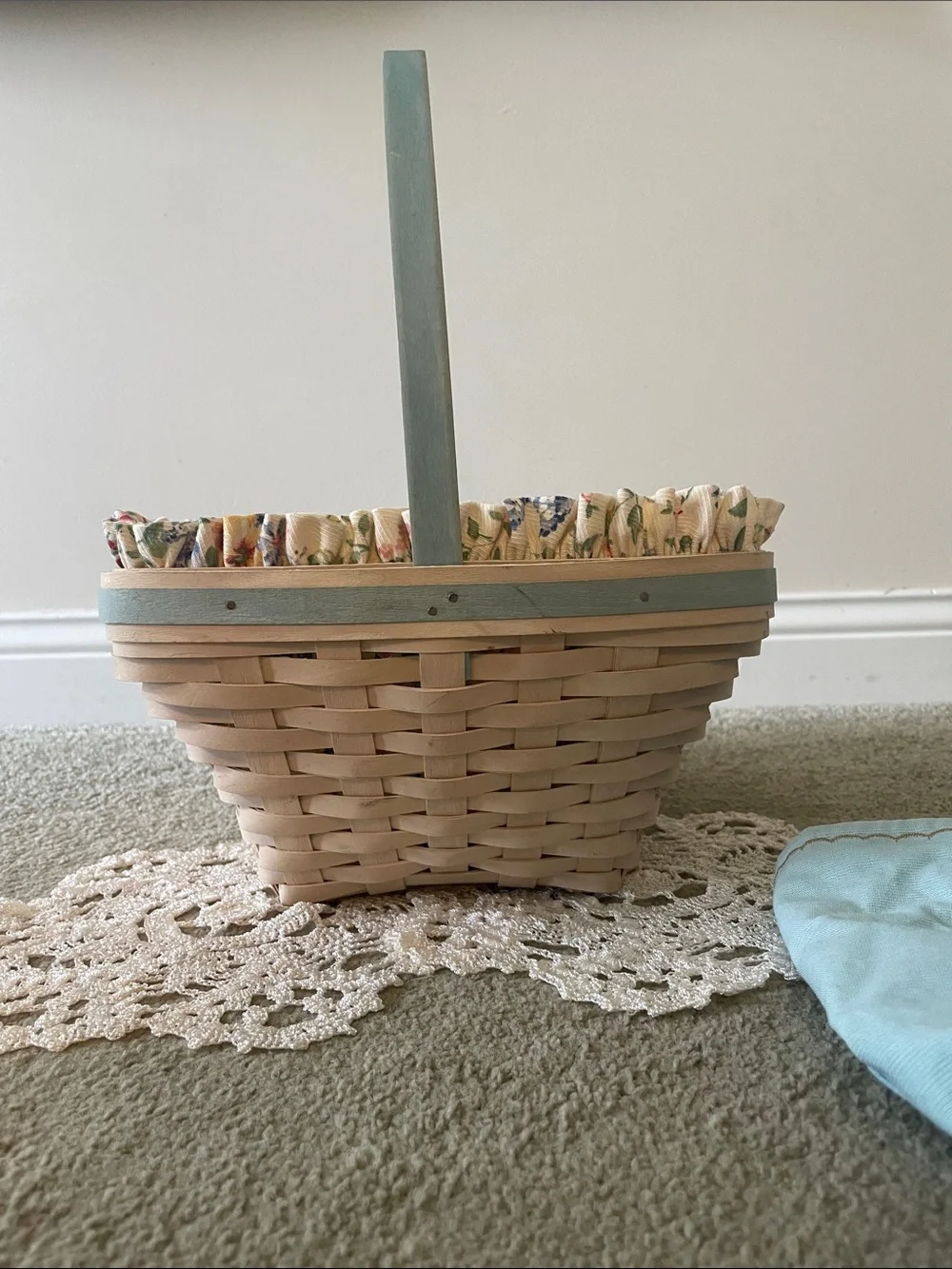 Longaberger 2003 Large Whitewashed Easter Basket